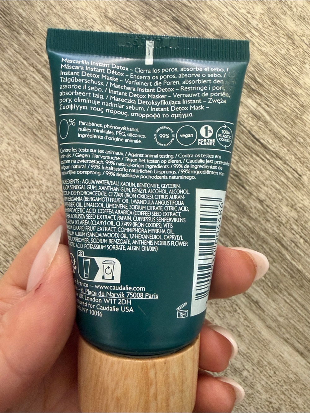 Caudalie Instant Detox Mask - Deep Teal - Picture 2 of 3